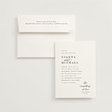 "Everything Love" - Wedding Invitations in Ebony by Louise Kay - Invitation with Envelope