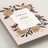 "Wild Peonies" - Wedding Invitations in Blush by Cindy Reynolds - Detail