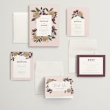 "Wild Peonies" - Wedding Invitations in Blush by Cindy Reynolds - Invitation Suite