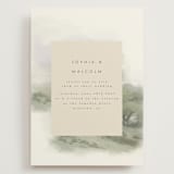 "Hillside" - Wedding Invitations in Moss by Hannah Williams - Front