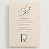 "Refined Beauty" - Wedding Invitations in Cream by Stacey Day - Front