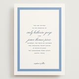 "Montauk" - Wedding Invitations in Blue Bell by Megan Davis - Front
