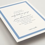 "Montauk" - Wedding Invitations in Blue Bell by Megan Davis - Detail
