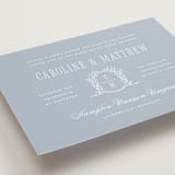 "Hartford" - Wedding Invitations in Powder by Erin L. Wilson - Detail