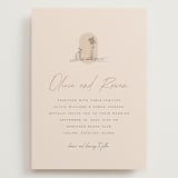 "Sunset Beach" - Wedding Invitations in Sand by Owl and Toad - Front