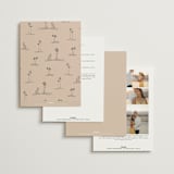 "Sunset Beach" - Wedding Invitations in Sand by Owl and Toad - Back of Card Options