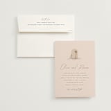 "Sunset Beach" - Wedding Invitations in Sand by Owl and Toad - Invitation with Envelope