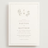 "Monogrammed" - Wedding Invitations in Taupe by Chris Griffith - Front