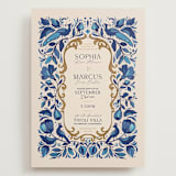 "Gilded" - Wedding Invitations in Cerulean by GeekInk Design - Front