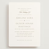 "Classic decorum" - Wedding Invitations in Golden by Stacey Meacham - Front