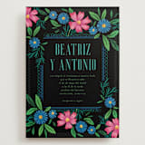 "Embroidery" - Wedding Invitations in Noche by Jackie Crawford - Front