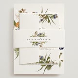 "Pressed Garden" - Wedding Invitations in Fall by Grace Kreinbrink - Assembled with Belly Band