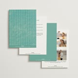 "Fiesta Folk Art" - Wedding Invitations in Lagoon by root beer float - Back of Card Options
