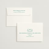 "Fiesta Folk Art" - Wedding Invitations in Lagoon by root beer float - FREE Recipient Addressing