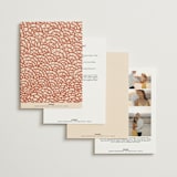 "Mizu Pattern" - Wedding Invitations in Ruby by Kanika Mathur - Back of Card Options