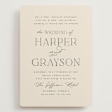 "Tendu" - Wedding Invitations in Creme by Carly Reed Walker - Front