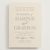 "Tendu" - Wedding Invitations in Creme by Carly Reed Walker - Front