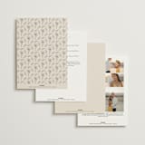 "Tendu" - Wedding Invitations in Creme by Carly Reed Walker - Back of Card Options