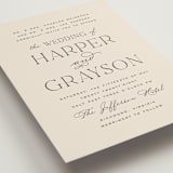 "Tendu" - Wedding Invitations in Creme by Carly Reed Walker - Detail