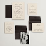"Tendu" - Wedding Invitations in Creme by Carly Reed Walker - Invitation Suite