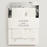 "Charming" - Wedding Invitations in Pearl by AK Graphics - Assembled with Belly Band