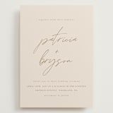 "Everlasting Love" - Wedding Invitations in Linen by Brandy Folse - Front