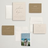 "Everlasting Love" - Wedding Invitations in Linen by Brandy Folse - Invitation Suite