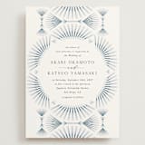 "AKARI" - Wedding Invitations in Wave by Melanie Kosuge - Front