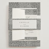 "Elegant Ethno" - Wedding Invitations in Noir by FRANI - Assembled with Belly Band