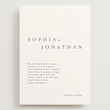 "The Minimalist" - Wedding Invitations in Air by lulu and isabelle - Front