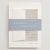 "The Minimalist" - Wedding Invitations in Air by lulu and isabelle - Assembled with Belly Band