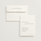 "The Minimalist" - Wedding Invitations in Air by lulu and isabelle - Invitation with Envelope