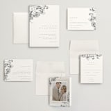 "Delicate" - Wedding Invitations in Pearl by Emily Sabol Goss - Invitation Suite