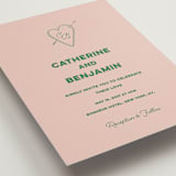 "Crazy Little Thing Called Love" - Wedding Invitations in Avocado by Helena Vitto - Detail