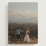 "Full Photo" - Wedding Invitations in Chiffon by Orasie - Front
