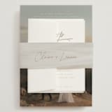 "Full Photo" - Wedding Invitations in Chiffon by Orasie - Assembled with Belly Band