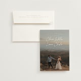 "Full Photo" - Wedding Invitations in Chiffon by Orasie - Invitation with Envelope