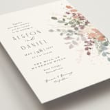 "Golden Hour" - Wedding Invitations in Water Lily by Jennifer Wick - Detail