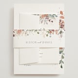 "Golden Hour" - Wedding Invitations in Water Lily by Jennifer Wick - Assembled with Belly Band
