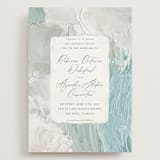 "Tidal Wave" - Wedding Invitations in Aqua by Hooray Creative - Front