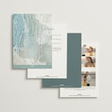 "Tidal Wave" - Wedding Invitations in Aqua by Hooray Creative - Back of Card Options