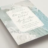 "Tidal Wave" - Wedding Invitations in Aqua by Hooray Creative - Detail