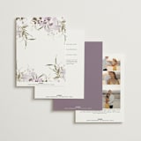 "Meadow Burst" - Wedding Invitations in Lilac by Grace Kreinbrink - Back of Card Options