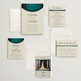"Spectrum" - Wedding Invitations in Teal by Heather Schertzer - Invitation Suite