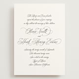 "legacy" - Wedding Invitations in Pure by Design Lotus - Front