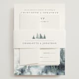 "painted woods" - Wedding Invitations in Rain by Anne Kostecki - Assembled with Belly Band