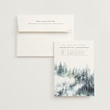 "painted woods" - Wedding Invitations in Rain by Anne Kostecki - Invitation with Envelope