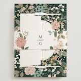 "Garden at Blue Hill" - Wedding Invitations in Meadow by Jennifer Wick - Assembled with Belly Band