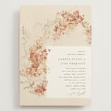 "Falling Foliage" - Wedding Invitations in Stone by Robert and Stella - Front