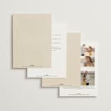 "Falling Foliage" - Wedding Invitations in Stone by Robert and Stella - Back of Card Options